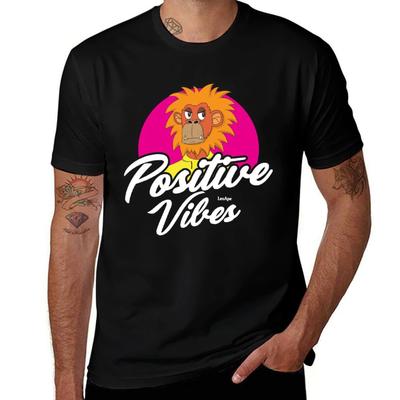 Positive Vibes Tshirt Casual Loose Fit Summer Tee Shirt