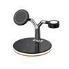 3 In 1 Magnetic Wireless Charger Stand With Lamp For iPhone 12 13 14 Mini Pro Max/Apple Watch 15W Fast Charging Dock Station For Airpods Pro