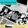 Mauspad Laptop Mauspade Büro Zubehör PC Tastaturunterlage Gummi Tassenunterlage Weich Naruto Madara Uchiha Mauspade Große Schreibtischmatte