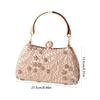 Women's Top Handle Handbags,Pearls Evening Clutches Purse with Chain Shoulder Bag for Party Prom Wedding Cocktail Club