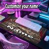 Custom Name Personalized Arsenal F.C Pattern Mousepad, Laptop PC Desk Mat, Decorative Desk Mat for Home Keyboard Pad Gift