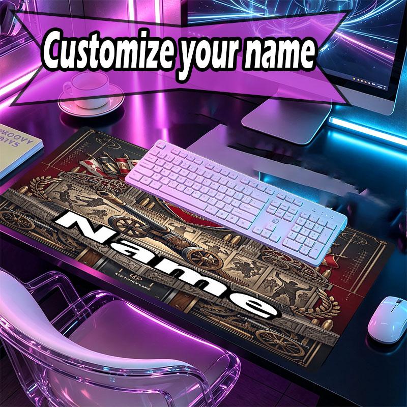 Custom Name Personalized Arsenal F.C Pattern Mousepad, Laptop PC Desk Mat, Decorative Desk Mat for Home Keyboard Pad Gift