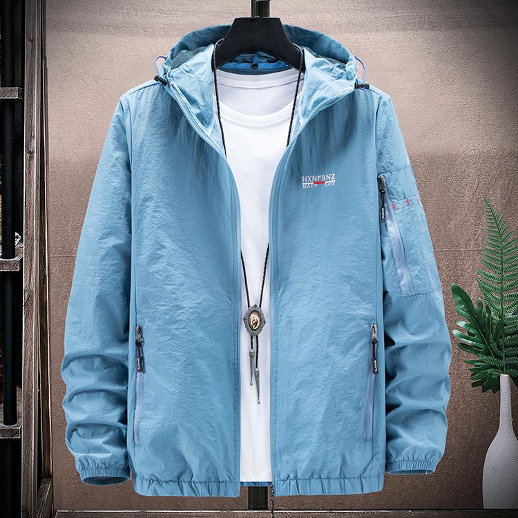 

Summer Sunscreen Jacket Men Outdoor Skin Clothing Quick Dry Skin Coat Men Sports Coats Cycling Hiking Fishing Camping Jackets XS