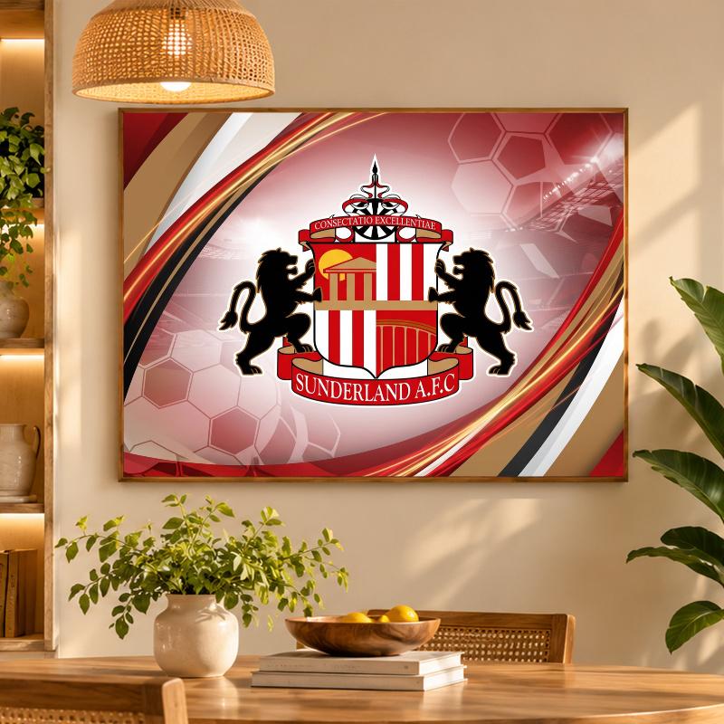 5D Diamond Painting Sunderland Football DIY Full Drill Diamond Art Kit Home Decoration
