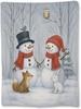 Christmas Tree Blanket, Soft Lightweight Flannel Red Truck Gnomes Snowy Cabin Throw Blanket for Couch, Bed, Travel & Home Decor