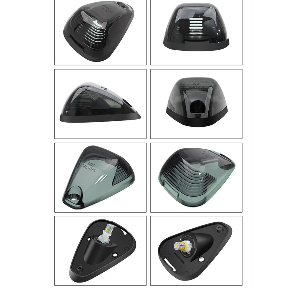 Smoked Lens LED Cab Roof Marker Lights For Off-Road SUV Crossover Jeep RV Pickup