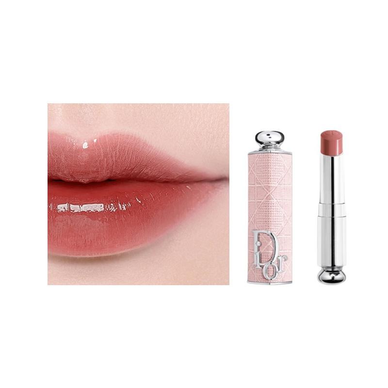 DIOR Lipstick Two-piece set: soft pink cannage pattern lipstick shell + lipstick refill #428 DIORACT raw coconut milk brown, no gift box, no gift bag коричневый