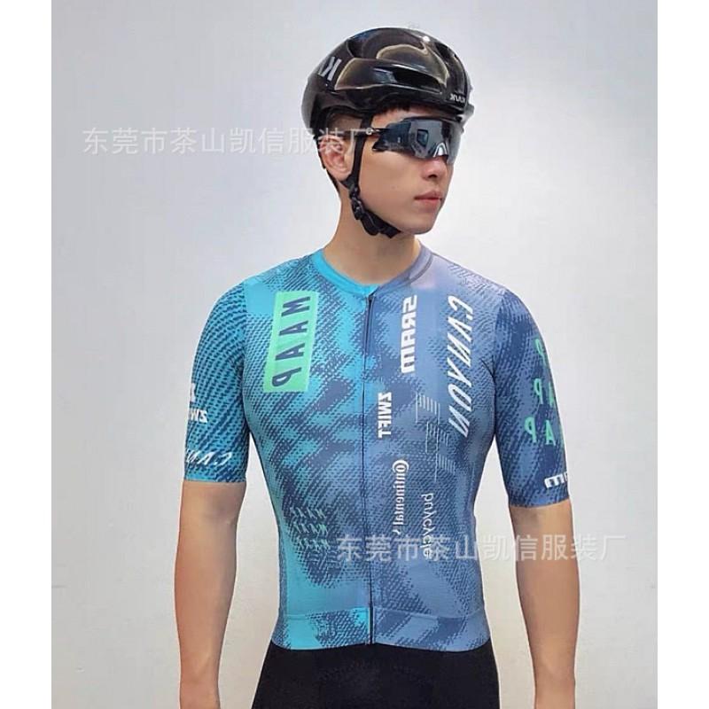 Herren Damen Radtrikot Kurzarm Schnelltrocknend Atmungsaktiv Fahrrad Sportshirt Straßenfahren