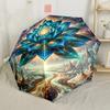 Forest Floor Elegance Automatic Umbrella Folding Umbrella with 8 Ribs Sturdy Construction All-Season Travel Elegant Umbrella Spiritual Gift