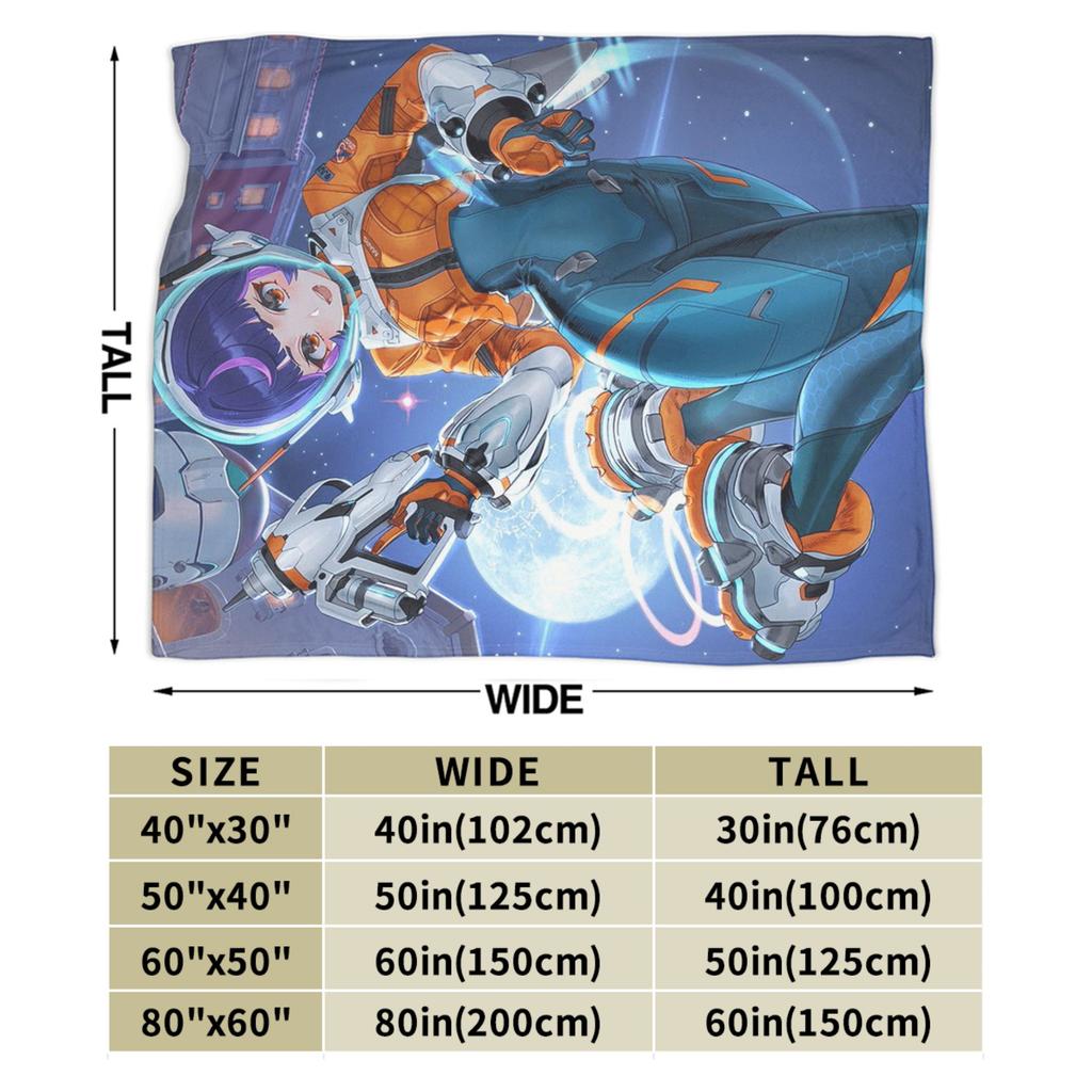 Overwatch Juno Blanket  Warm Street Trend Plush Bedding Throws For Kids Living Room Flannel Bedspread Bed Cover