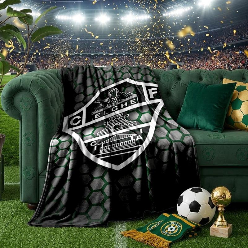 Football Elche Crest Design Blanket Lightweight Ideal Bedding Blanket Perfect for Travel, Camping, Living Rooms, Offices, Sofas, Fan Christmas gift