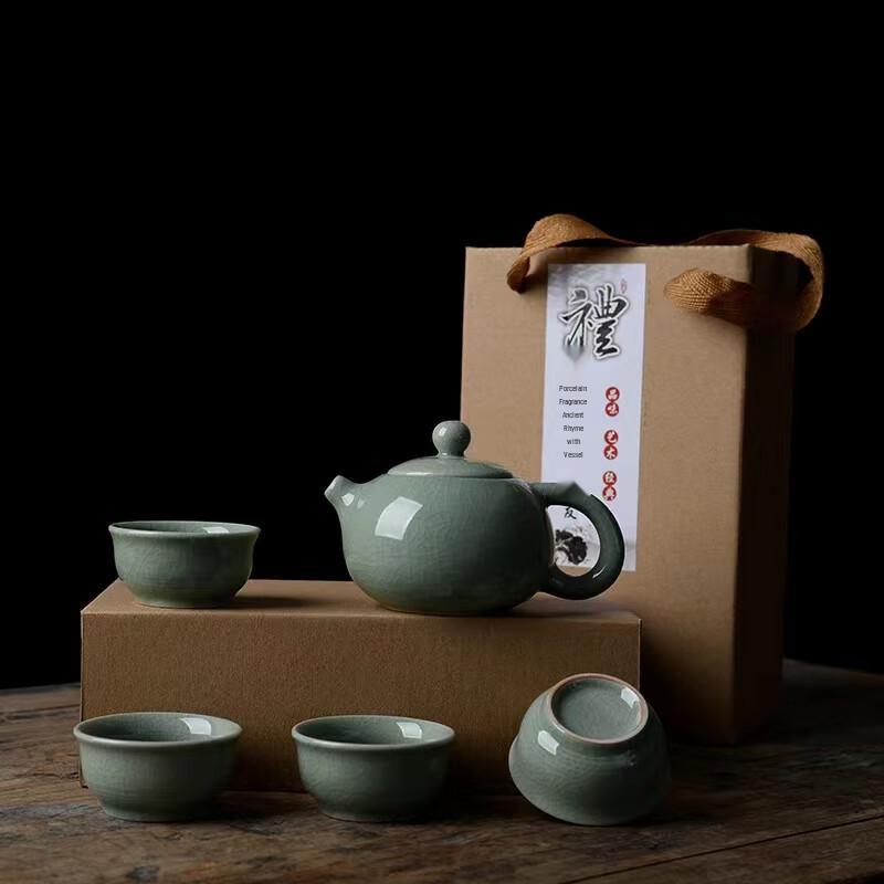 Mantianhua Chinese Ceramic Kung Fu Tea Set