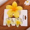 One Large and Two Small, Gradient Color Flower Hair Clip, Summer Fashion Casual Style Hair Accessory Perfect for Outings