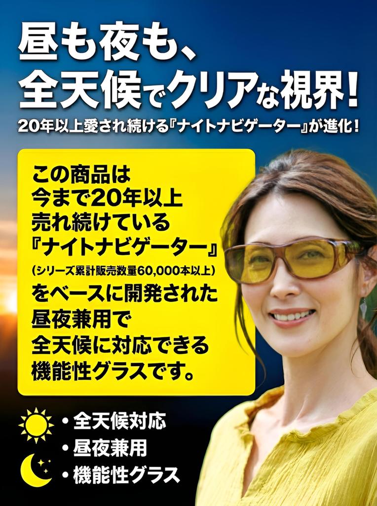 [Zealot] ZE-UM01KH Night Driving Functional Overglasses, Yellow, Made In Japan, Brighter Vision, Glare Reduction, Low Reflection, Multi-layer