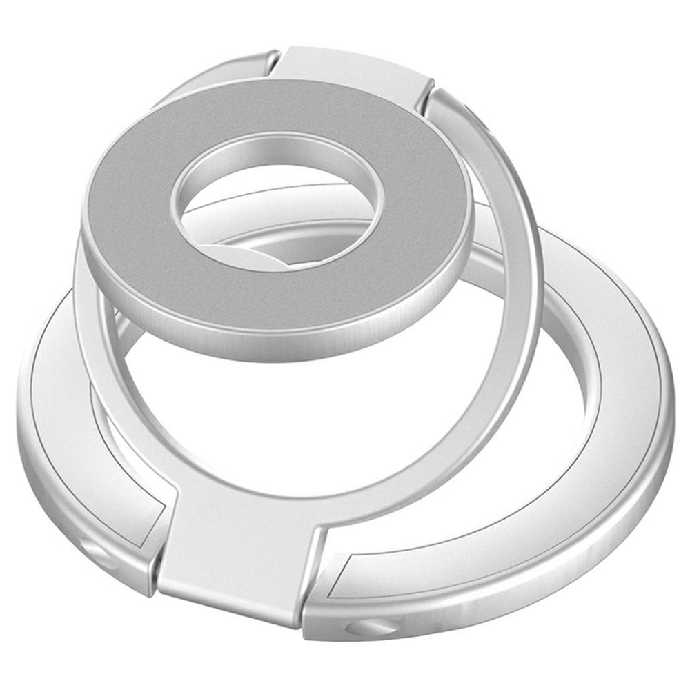 360 Degree Rotation Magnetic Phone Holder Grip Ring Kickstand Foldable Metal Stand
