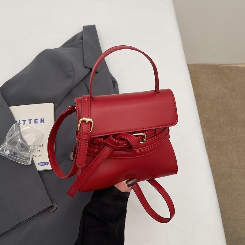 Belt Decoration Tote Bag Ins Handbag 2025 Niche Fashion Shoulder Messenger Women's Bag Cross-border