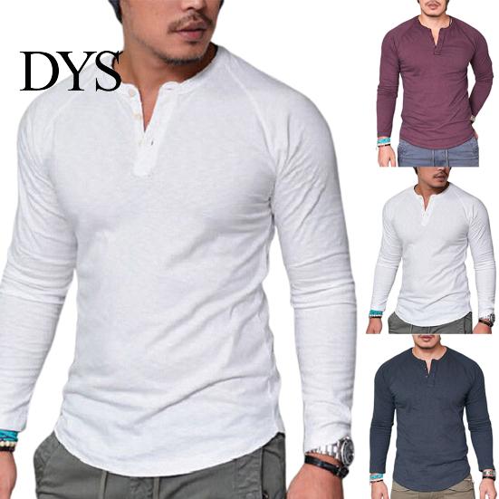 T-shirt Long Sleeve Breathable Cotton Slim O Neck Blouse for Dating