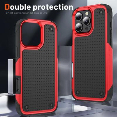 Luxury Military Hybrid Rugged Heavy-Duty Armor Shockproof Case For iPhone 16 15 14 13 11 12 Pro Max Hard Plastic Funda Cover