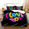 TV series I Love The 80s Logo Bedding Set Printed single Comforter Quilt Duvet Cover Pillow Case 3 Pieces Sets Kids Adult Size
