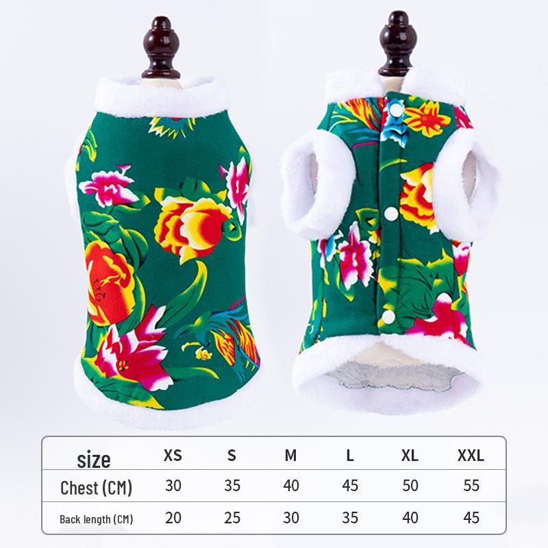 

«Зимний теплый костюм Тан для домашних животных»: Новогодняя одежда для маленьких собак и кошек Extra Large