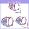 Pet Nylon Harness With Leather Back Support For Daily Walks And Easy Cleaning