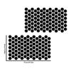 Sechseckige Sonnenblende Auto Fenster Aufkleber Geometrisch Vinyl Aufkleber