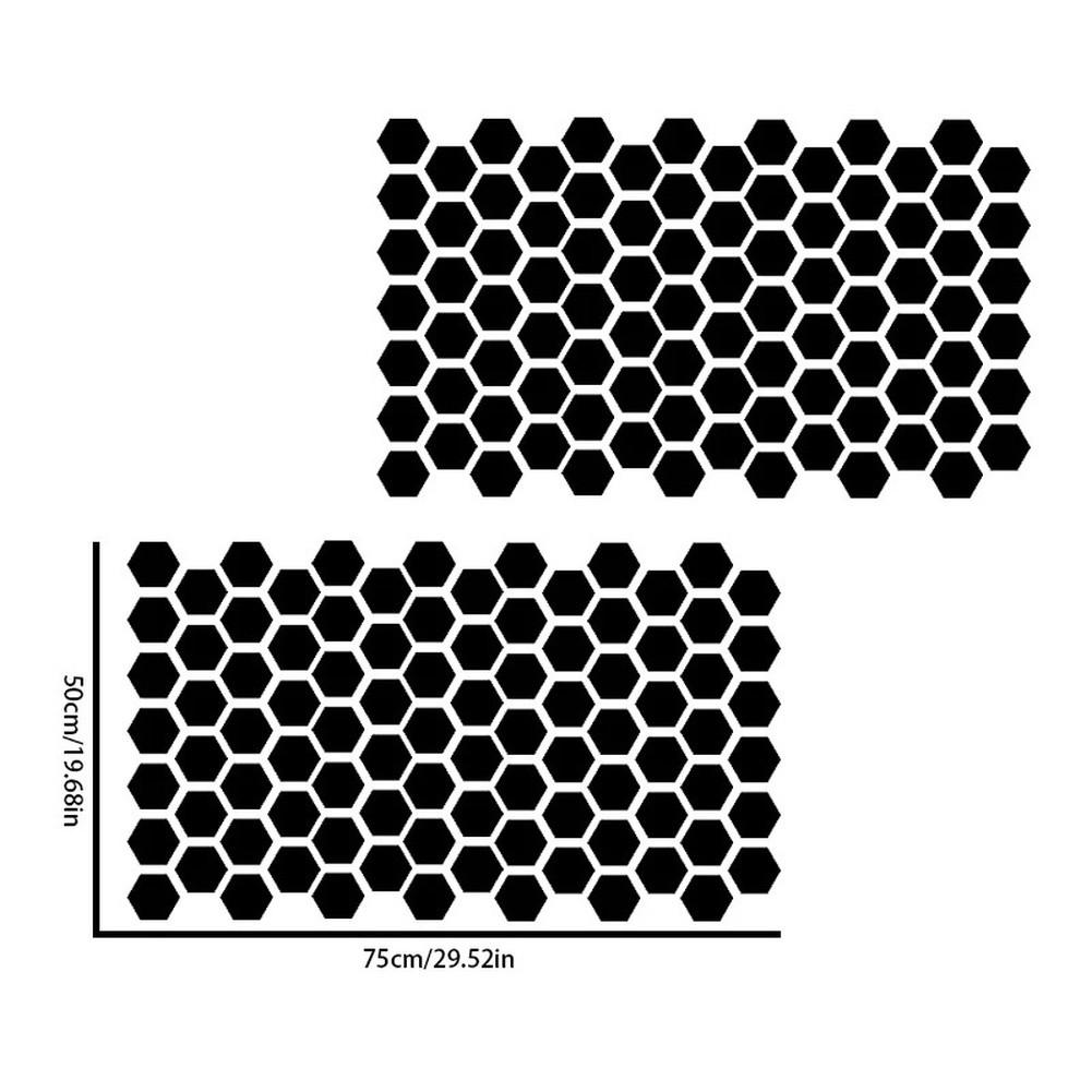 Sechseckige Sonnenblende Auto Fenster Aufkleber Geometrisch Vinyl Aufkleber