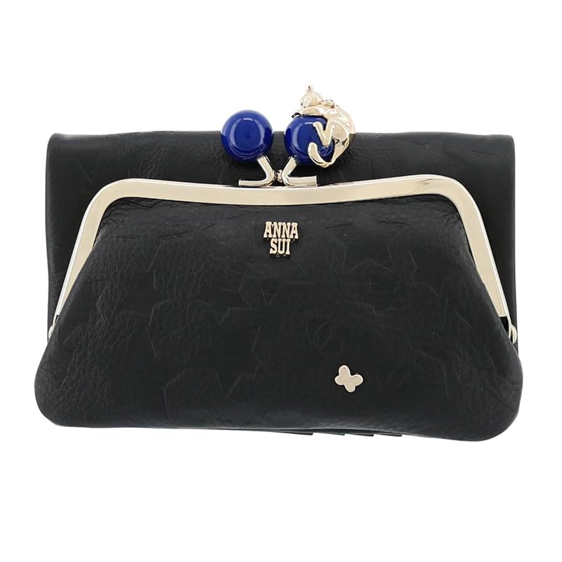 

[ANNA SUI] [Anna Sui] Comes with brand shopper gift wrapping wallet bi-fold genuine leather cat pouch playing cat bifold wallet ladies 316831 [11]
