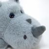 Fluffy Rhino Doll Pendant Wrist Pad Rhino Plush Doll Creative Rhino Plush Toy  Home Decor