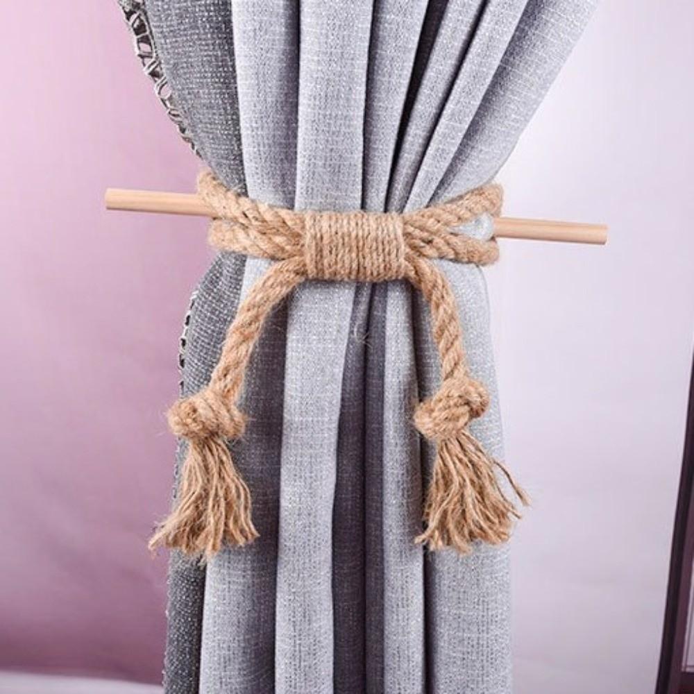Handmade Curtain Tiebacks Solid Wood Sticks Curtain Buckle Curtain Straps  Bedroom
