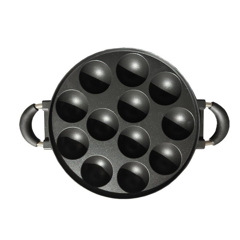 Uncoated Octopus Meatball Omelette Pan: Non-stick, Deepened Egg Dumpling Mold