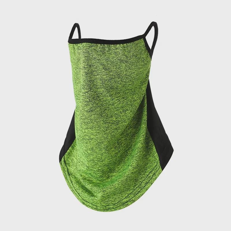 Summer Sunscreen Ice Silk Neck and Face Mask: UV Protection, Colorful, Dustproof, Windproof, Ear-Hanging for Outdoor Cycling