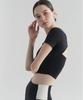 FOETTE Sono Short Sleeve Crop Top - Black
