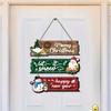 1D Flat Decoration, 1 Set of 1pcs 1D Flat Christmas Ornament Hanging Set | Includes Santa Claus, Snowman, and Reindeer Designs