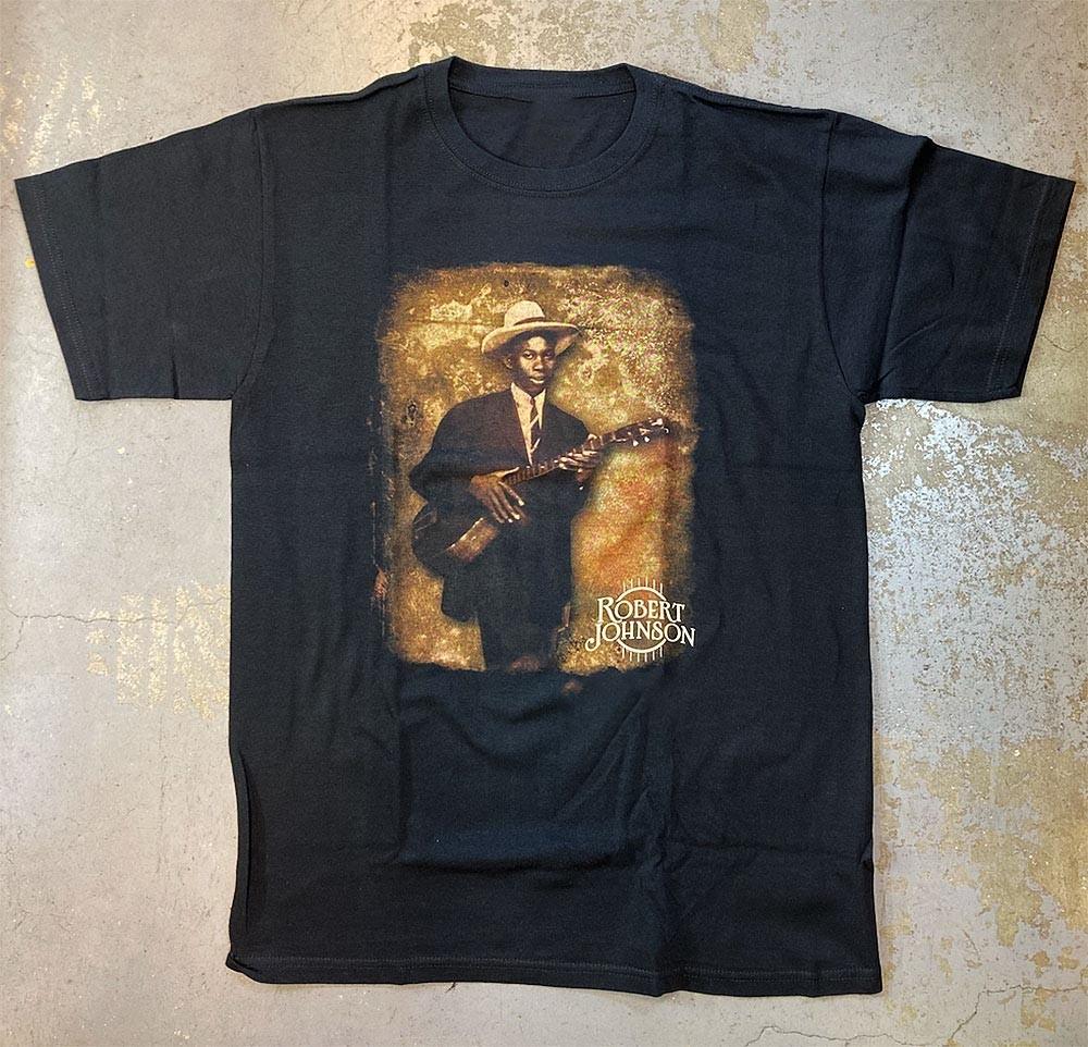VTG ROBERT JOHNSON Short Sleeve Cotton Black T Shirt S-5XL MC441 Unisex T-Shirt XXXL