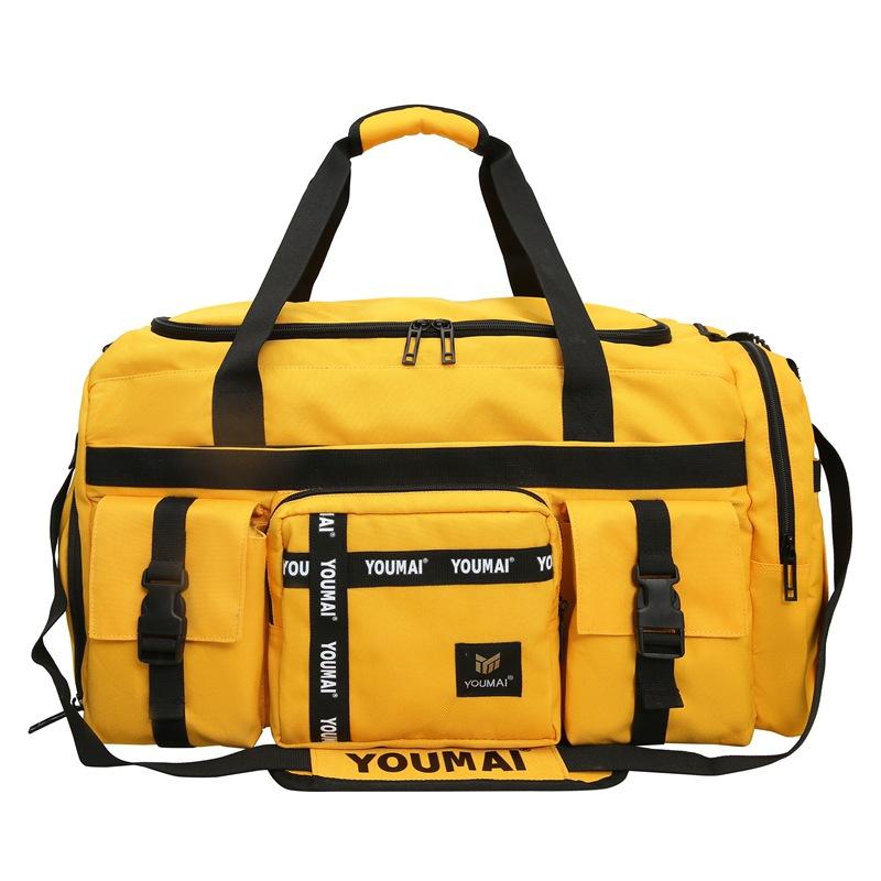 Travel bag large capacity high sense high value fitness bag dry and wet separation light backpack men's messenger bag