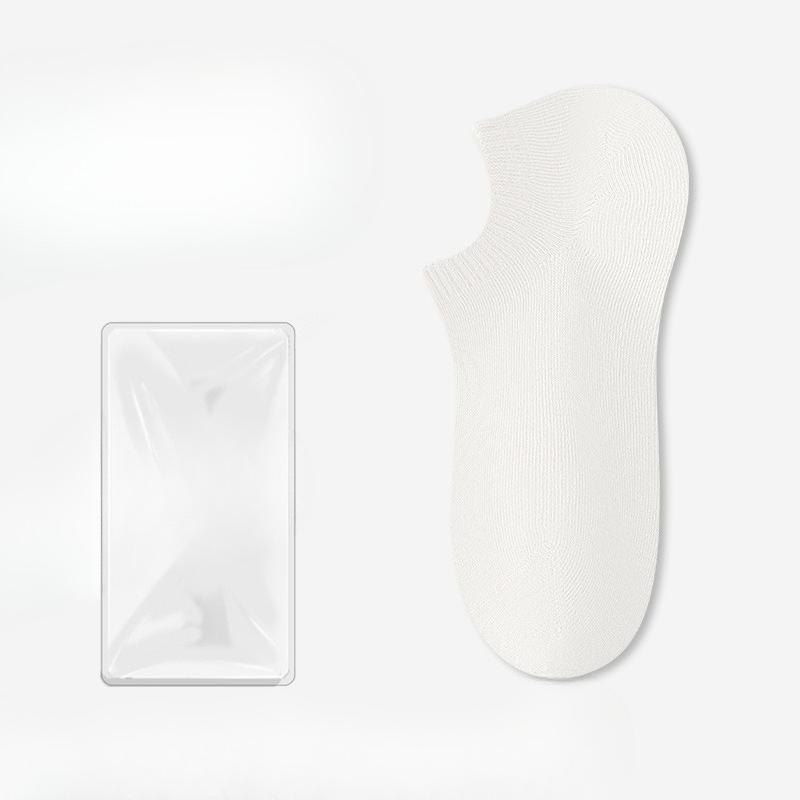 Female Summer Thin Solid Color Does Not Fall Off The Heel Invisible Shallow Mouth Anti Slip Anti Pilling Boat Socks