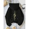 New Hoodies with Different Moon Prints, Front and Back Printed Hoodies Women's Clothing High Street