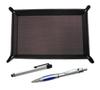 Shibochoco Color Cowhide Leather Pen Tray Metal Touch Stick Silver and Metal Scorpion Shocking Ballpoint Pen Set Silver TRATYO-ALST-B989A-S