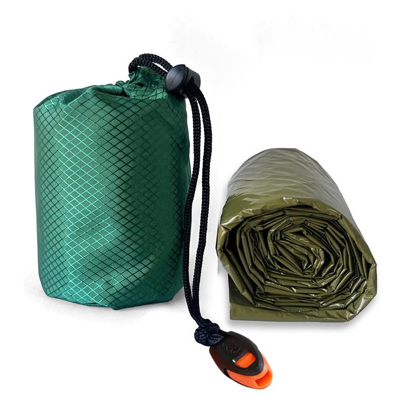 Portable Waterproof Emergency Survival Sleeping Bag Outdoor Camping Gear Thermal Sack First Aid Rescue Kit Mylar Blanket