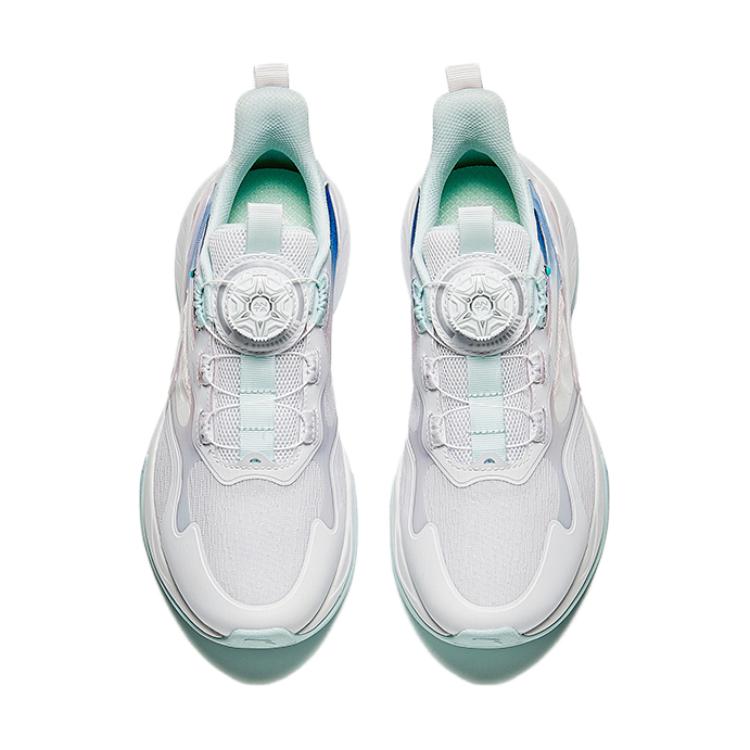 Anta Kids Comfortable Breathable Durable Low-Top Running Shoes Kids Sneakers White Blue 322435501-2