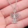 25 Stile Je Menora Davidstern Hexagram Anhänger Halskette Choker Charme Fabrikpreis Schmuck