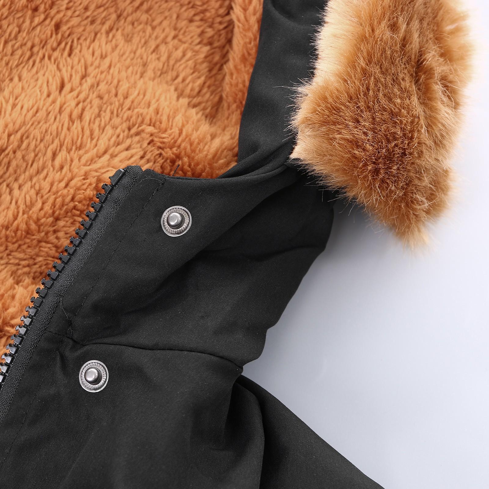 Женское пальто Женская зимняя теплая толстая длинная куртка с капюшоном Пальто — фото 7