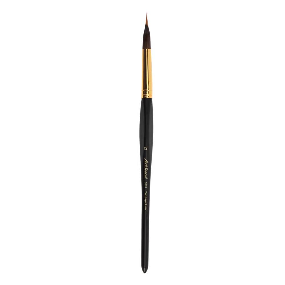 

Xiuming ArtSecret 5213 Watercolor Liner Pen - Two-Layer Bristles, Pointed Tip for Hand-Painting and Line Drawing. #4 Pointed Tip Pen чёрный