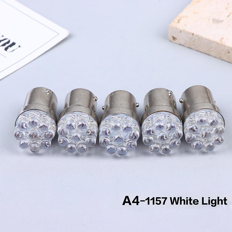 

5Pcs 1156 1157 Ba15S P21W Led Bulbs Car Tail Brake Light Backup Reverse Lamp Turn Signals Bulb 12V Straw Hat Light 1157 белый