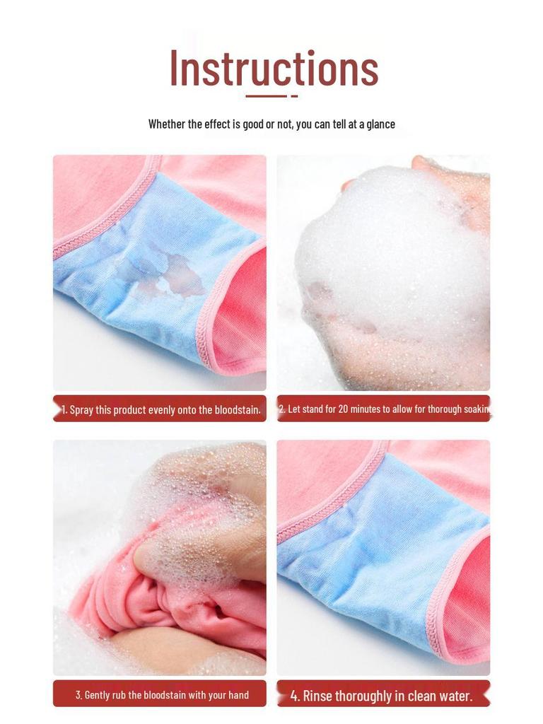 Sha Yun Ya Menstrual Blood Stain Remover for Bed Sheets and Underwear