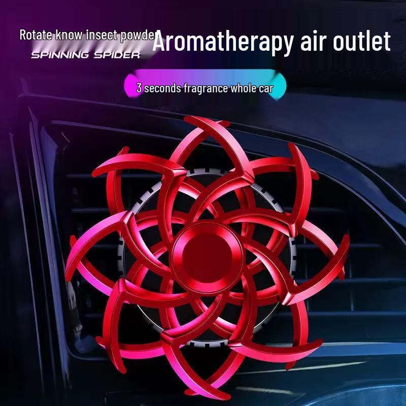 Spider Snowflake Car Vent Air Freshener - Long-lasting Light Scent Aroma Balm Odor Eliminator