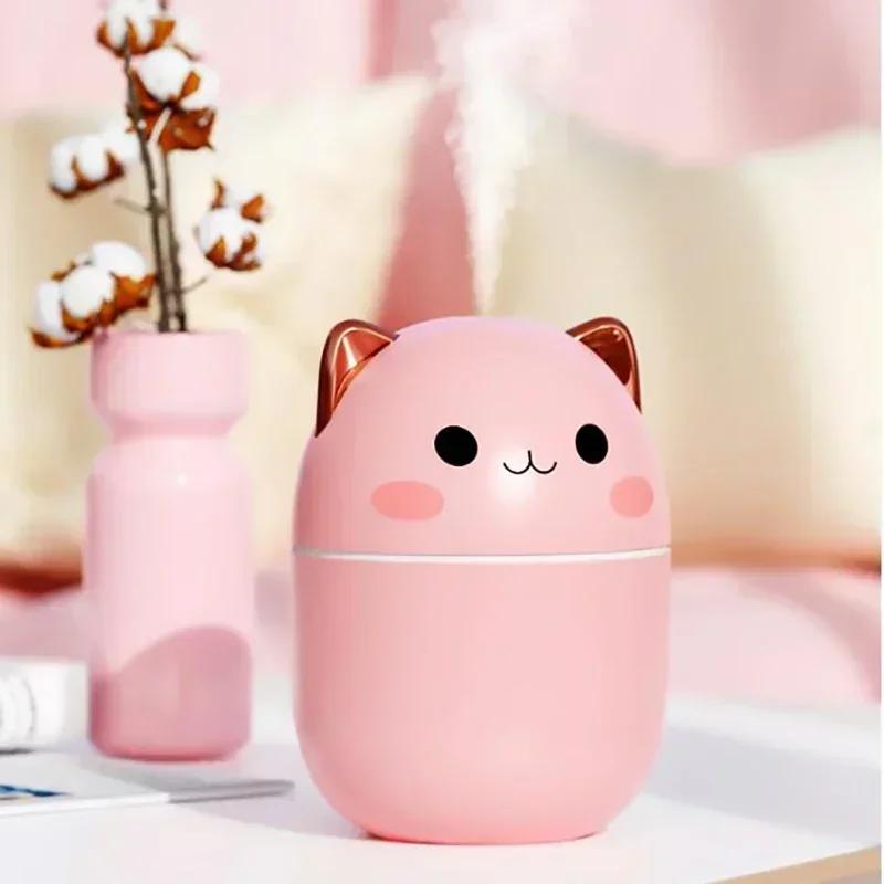 Adorable and Cute Panda USB Chargeable Air Humidifier with Lovely Night Light - Essential Oil Diffuser for Aromatherapy, Lovely