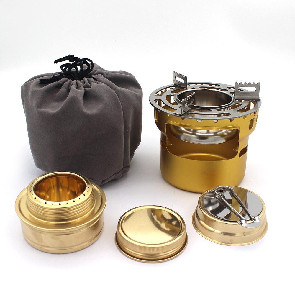 Camping Gear Accessories Alcohol Stove Outdoor Furnace Portable Mini Barbecue Camp Cooking Supplies Hiking Sports Equipment