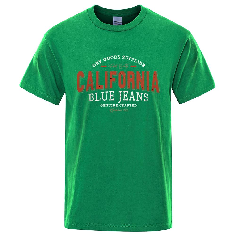 

Калифорния США Городская Улица Принт с Буквенным Узором Мужская Футболка Мода Хлопковые Футболки Оверсайз Уличная Одежда Летние Дышащие Топы 4XL